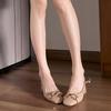 Zapatos Cuadrados de Moda Versátiles de Diseño de Nicho para Mujer 2025 Verano Nuevos Elegantes Sandalias Cerradas Estilo Hada para Mujer