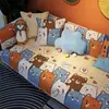 Combinación Moderna Simple de Cojines Cojín de Sofá Acolchado Moderno Simple Cojín de Silla Cojín de Sofá Tejido Cuatro Estaciones Algodón Lavado