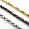 Corrente de quilha de aço inoxidável 304 com revestimento a vácuo Corrente de moda europeia e americana Corrente de cesta de flores de titânio dominadora para homens Colar DIY
