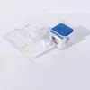 Caja de Almacenamiento de Polvo de Chocolate para Billar Caja a Prueba de Humedad Plástico Transparente Caja de Pólvora para Billar de Ocho Bolas Snooker Accesorios Portátiles