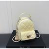 Bolso de Trabajo de Moda para Viajeros Pequeño Estilo Fragante Transfronterizo Cadena Rombo Verano 2025 Nuevo Mochila de Alta Gama para Mujer