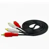 Cable de audio dos a dos 2 RCA doble cabeza de loto cable AV audio y video extensión de altavoz de computadora cable de extensión