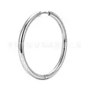 Brincos de Argola Grande Jiangtai F136 de Titânio Argola Lisa Joia para Orelha Transfronteiriça Corpo de Liga de Titânio G23 Joias para Body Piercing Brincos de Tarraxa Argolas de Orelha