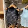 Colete Estilo Hot Girl com Bojo Alça 2024 Verão Novo Feminino Sexy para Usar por Baixo C464420 470939