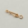 Relleno de Oro Americano 14K Oro Inyectado Pulsera de Joyería DIY Cierre de Pulsera Cierre de Collar Gancho de Figura 8 DIY 925 Plata Material Accesorios