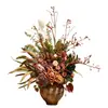 Buquê de flores artificiais vintage estilo italiano, decoração rústica de mesa, ornamento de flores artificiais para vitrine de loja de roupas femininas, estilo mid-century com estética de alto padrão