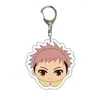 Atacado de Anime Jujutsu Kaisen Mercadoria de Anime Feito por Fãs Versão Q Chaveiro de Acrílico Transparente Dupla Face Bidimensional Transfronteiriço