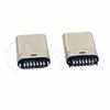 Conector Macho Tipo-C 14P-M, Corpo Curto de 0,8, Pino Reto de 10,3mm, Linha Dupla, com Pino de Aterramento, Conector Elétrico