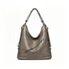 Bolso tote de doble hombro multifuncional de moda retro europeo y americano para mujer, bolso de hombro de gran capacidad, bolso de mano de comercio exterior transfronterizo