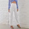 Nuevos Pantalones Dad Blancos Rectos 2025, Corte Holgado para Primavera y Otoño, Pantalones Anchos de Verano, Jeans Finos de Cintura Alta para Mujer