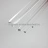 Barra quadrada de acrílico transparente de 3 mm barra quadrada orgânica barra de guia de luz de cristal PMMA barra de reforço barra divisória de fábrica reta