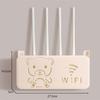 Estante de Colocación para Router, Set de Montaje en Pared sin Taladro para Decodificador, Enchufe Fijo de Pared, Caja de Almacenamiento Wifi de Montaje en Pared