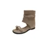 Botines Cortos de Estilo Western para Mujer 2026 Verano Nuevo, Estilo Old Money Vintage, para Exteriores, con Plataforma