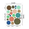 Adesivos Redondos Morandi Grandes e Pequenos Vários Tamanhos DIY Decorativos Pontos Coloridos Adesivos de Selagem Etiquetas Autoadesivas
