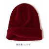 Sombrero de cachemira al por mayor para hombre y mujer 100% cachemira pura otoño e invierno Nuevo gorro plano de doble capa tejido gorro cálido