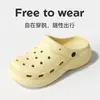 Nuevos Zapatos de Agujeros EVA de Suela Gruesa de Verano para Casa Duraderos para Mujer que Aumentan la Altura Antideslizantes Usables en Exteriores Versátiles Sandalias de Punta Cerrada