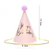 Envío Gratis Empaque Individual Sombrero de Cumpleaños Sombrero de Fiesta Sombrero Puntiagudo Sombrero de Fiesta para Bebés y Niños Sombrero para Pastel