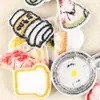 Fabricante Coreano de Waappe Em Estoque Patches de Bordado de Comida de Desenho Animado Acessórios de Roupa DIY Patches Decorativos Termocolantes Patches de Tecido