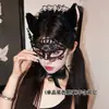 Antifaz de Encaje Sexy Diosa Ciega Negro Sexy Abstinencia Oscurecimiento Tira Ciega Sexy Esposas para Dormir