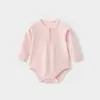 Body para Bebê Primavera e Outono Roupas para Recém-Nascidos Unissex Estilo Fino Macacão Triângulo Pijama para Criança Pequena Capa de Fralda para Lua de Mel
