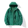Chamarra de polar con capucha para exteriores para mujer, otoño e invierno, forrada de polar, cálida, casual, sudadera simple, cárdigan, top para hombre