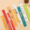 Palillos desechables personalizados, fundas para palillos de papel kraft al por mayor, palillos de bambú empaquetados para restaurantes de comida para llevar y restaurantes de catering para hot pot al por mayor