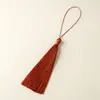 Fleco de Borla Larga de 12 cm Estilo Antiguo Cheongsam Hanfu Accesorios de Ropa Colgante para Coche Marcapáginas Venta al por Mayor
