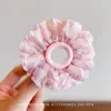 Dulces y Frescos Gomas para el Cabello Infantiles para Niñas, Diademas de Encaje Plegado de Alta Gama, Accesorios para el Cabello que No Dañan el Cabello