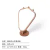 Nuevo Soporte de Exhibición de Joyería de Madera de Nogal, Soporte de Exhibición de Collares de Lujo Ligero, Accesorios de Exhibición para Puestos de Mercado
