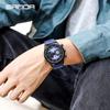Sanda Transfronterizo Más Vendido Seis Agujas Cool Esfera Grande Impermeable Tres Ojos Reloj de Hombre Casual Correa Moda Tendencia Reloj de Hombre