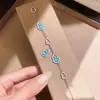 Pulsera ajustable de flor geométrica de circón, lujo ligero, alta gama, elegante, diseño único, joyería versátil para mujer