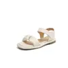 Novos Sapatos Plataforma de Solado Grosso Sandálias Casuais de Praia com Solado Plano e Salto Baixo Tamanhos Grandes 33-43 Sapatos para Exportação da Amazon