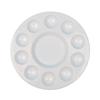 Venta al por mayor de fábrica paleta de plástico blanco plato para pigmentos de pintura paleta de pigmentos acrílicos acuarela gouache para niños