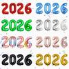 Productos Nuevos Transfronterizos 32 pulgadas 40 pulgadas Globos Digitales de Papel de Aluminio para Nochevieja Decoraciones de Año Nuevo 2027