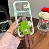 Aplicable para transformación instantánea en Funda Cielo Estrellado iPhone 17PRO Gato Café Dibujo Animado Águila de Piernas Largas Conejo Soporte Funda para Teléfono iPhone16