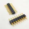 Conector de 8 Pinos Pogo Pin Pino de Mola Banhado a Ouro Pino de Contato de Alta Corrente Assento de Dupla Fileira
