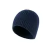 Chapéu de Tricô Estilo Japonês para Outono e Inverno para Mulheres com Circunferência Craniana Grande, Chapéu de Lã Quente e Espesso para Homens, Chapéu à Prova de Vento e Frio para Uso Externo