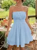 Sitio Web Independiente Transfronterizo Europeo y Americano Moda Femenina Vestido Suave y Sexy Estilo Francés sin Tirantes Hombros Descubiertos Ajustado Corto