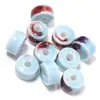 Forno Cerâmico Transformado Contas Soltas Planas Redondas Pulseira de Franja Estilo Chinês Retro Doce-Frio Joias Inspiradas em Zen Acessórios para Colar