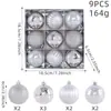 Nuevos Colgantes para Ventana de Bolas de Navidad Pintadas Regalos Festivos Bolas para Colgar en el Árbol de Navidad Bola Electroplateada Multicolor Transfronteriza Caja de Regalo