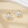 Pendientes de Bobina de Mosquito para Mujeres Sin Perforaciones, Pendientes de Perlas de Alta Gama, Pendientes de Estilo Francés al por Mayor, Lujo Ligero de Instagram, Simples y Elegantes