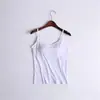 Camisole Feminina Modal Plus Size Mais Vendida Transfronteiriça com Sutiã Embutido, Top Casual Soltinho