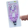 Novo Colar Sanli Preto Roxo Kuromi Amor Crianças Pequeno Presente Meninas Joias Fofas Acessórios de Roupa