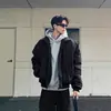 Chaqueta de aviador estilo americano, abrigo de algodón para hombre para otoño e invierno, chaqueta limpia de moda urbana, chaqueta de béisbol de marca de moda con cuello de solapa