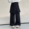 Pantalones Casuales Infantiles Tutu Elefantito 2026 Primavera Nuevo Estilo Falso Dos Piezas Estilo Coreano Pantalones Largos para Niñas Pantalones Rectos Sencillos Modernos