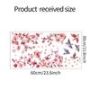 Fun-JD046 comércio exterior ramos de flor de pessegueiro pássaro vidraças janelas casa embelezamento decoração eletrostática UV adesivos de janela atacado