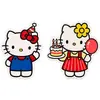 Decoración de Cumpleaños con Tablero KT de Hello Kitty, Set de Lluvia de Globos para Niños Bebés de 4 Años, Decoración de Escena de Fiesta de Gato KT de 5 Años