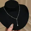Collar Vintage con Colgante de Gota de Agua para Mujer, Diseño Moderno y Lujoso, Cadena para Clavícula, Nuevo Modelo 2026, Cadena Versátil para Suéter para Damas Elegantes