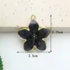Serie de Flores de Cinco Pétalos con Degradado Transfronterizo, Accesorios para Joyería DIY, Joyería DIY Hecha a Mano de Alto Valor, Accesorios para Joyería DIY con Goteo de Aceite