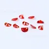 Venta Directa de Fábrica de Circonita Rojo-Naranja Media Luna 2.5*5-4*6mm Circonita Forma de Luna Media Luna Piedra Suelta para DIY